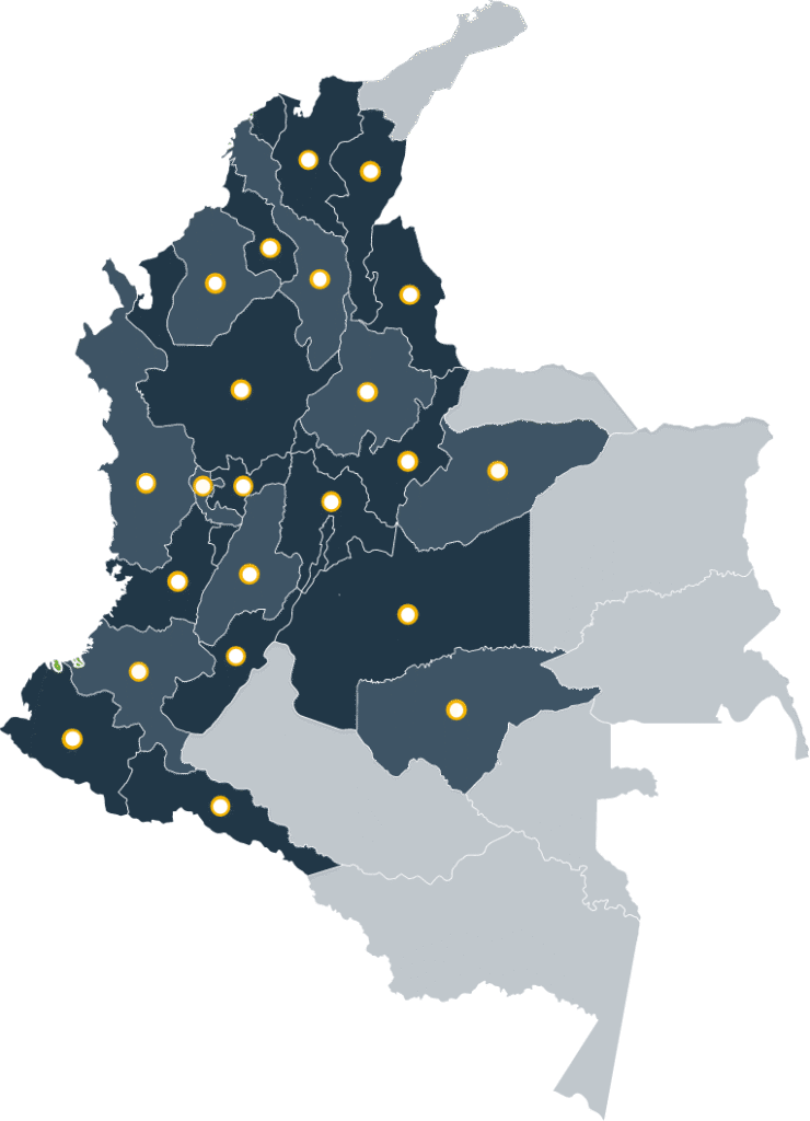 Mapa colombia nitrofert